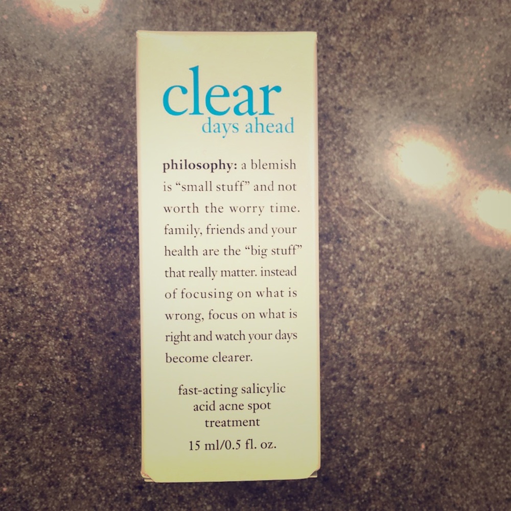 Philosophy clear days ahead spot treatment